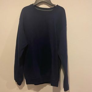 navy blue crewneck
